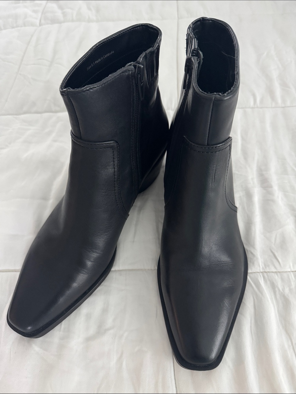 Dolce Vita Fahari H2O Waterproof Booties in Black Leather